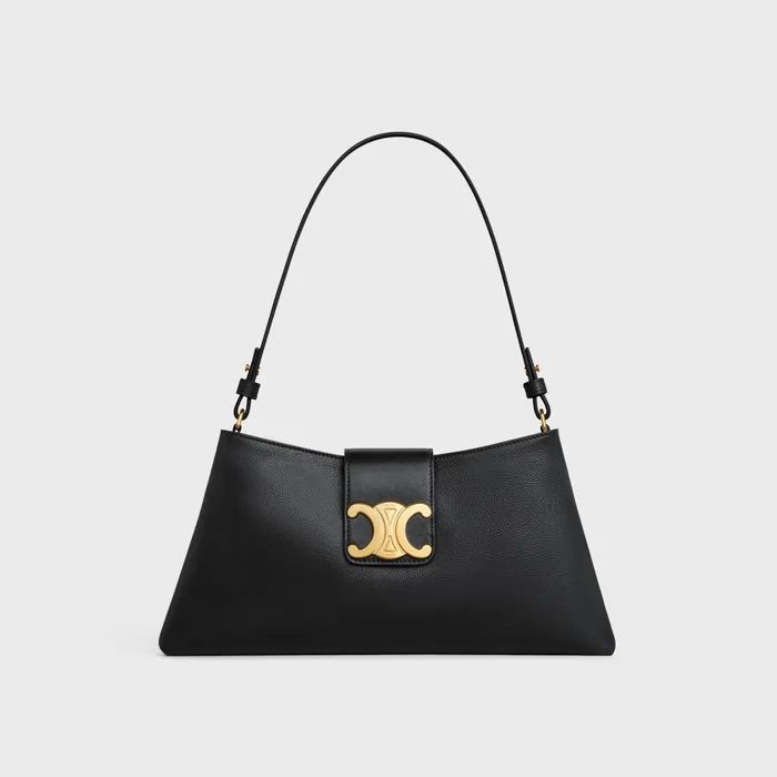 Medium Wiltern Bag In Smooth Calfskin Black Women CELINE MORE LINES Medium Wiltern Bag In Smooth Calfskin Black Women CELINE MORE LINES