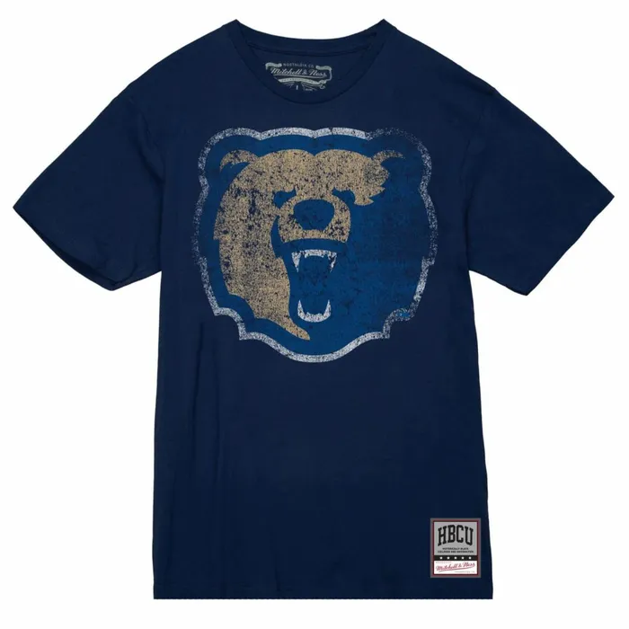 Men039s Collegiate Mitchell and Ness Big Logo Tee Morgan State University