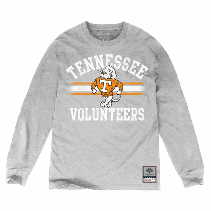 Men039s Collegiate Mitchell and Ness Vintage Stripe LS Tee University Of Tennessee Men039s Collegiate Mitchell and Ness Vintage Stripe LS Tee University Of Tennessee