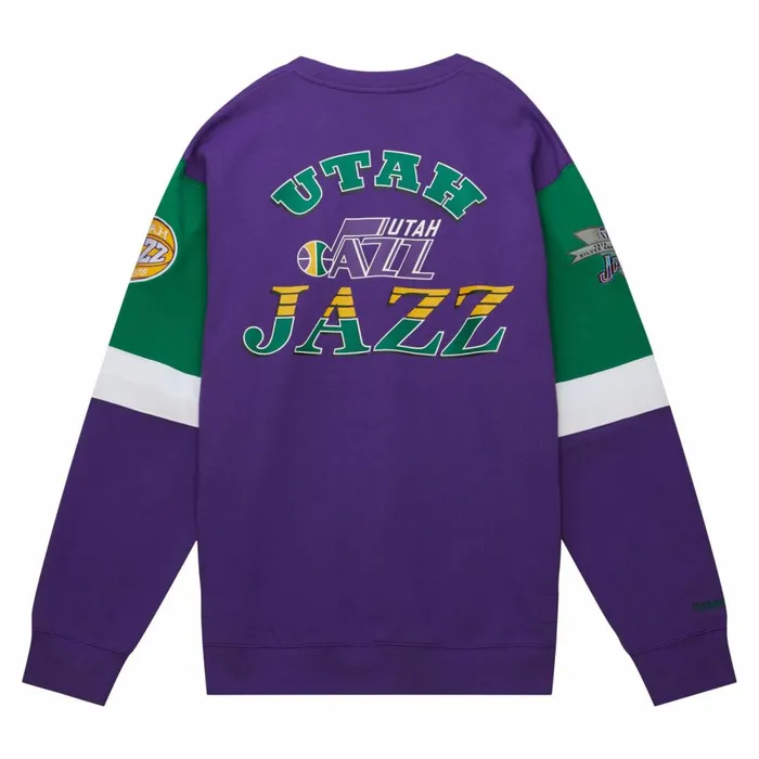 Men039s Hoodies and Sweatshirts Mitchell and Ness All Over Crew 30 Utah Jazz Men039s Hoodies and Sweatshirts Mitchell and Ness All Over Crew 30 Utah Jazz
