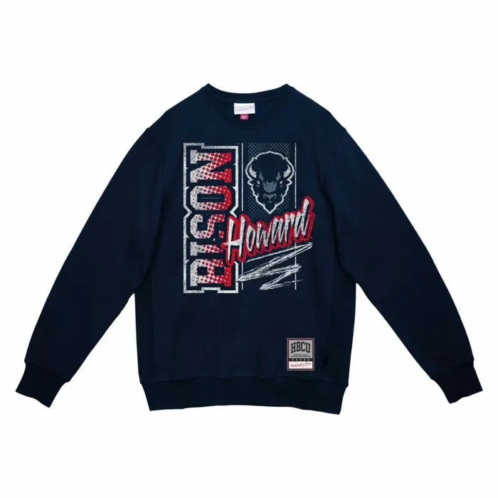 Men039s Hoodies and Sweatshirts Mitchell and Ness Halftime Script Crew Howard University Men039s Hoodies and Sweatshirts Mitchell and Ness Halftime Script Crew Howard University