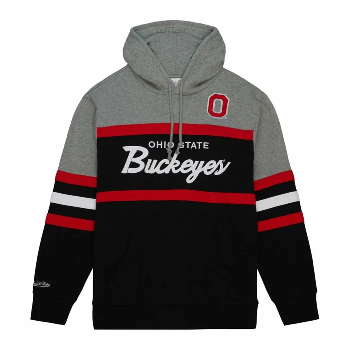 Men039s Hoodies and Sweatshirts Mitchell and Ness Head Coach Hoodie Ohio State Men039s Hoodies and Sweatshirts Mitchell and Ness Head Coach Hoodie Ohio State