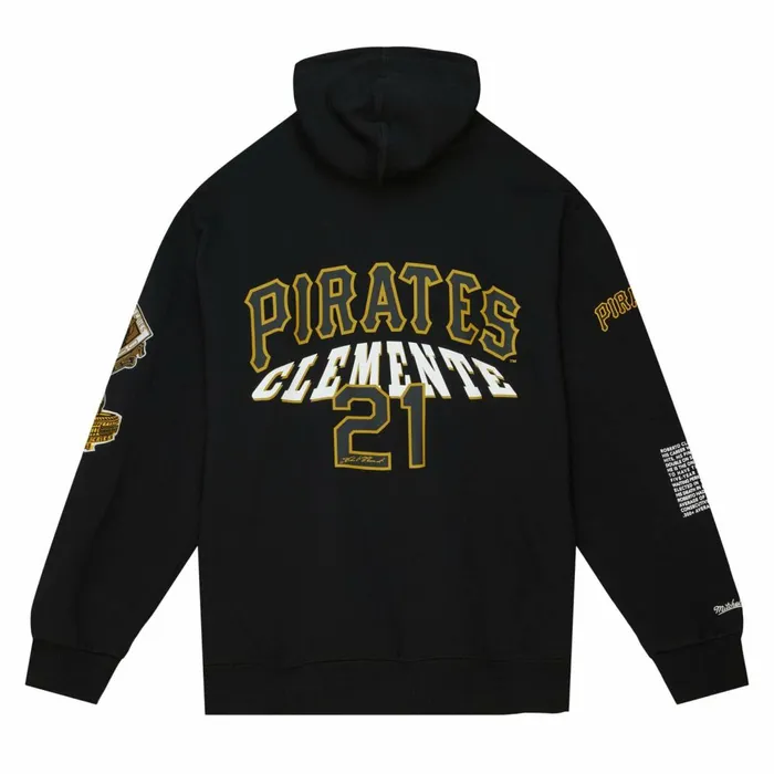 Men039s Hoodies and Sweatshirts Mitchell and Ness Legends Fleece Hoodie Pittsburgh Pirates Roberto Clemente Men039s Hoodies and Sweatshirts Mitchell and Ness Legends Fleece Hoodie Pittsburgh Pirates Roberto Clemente