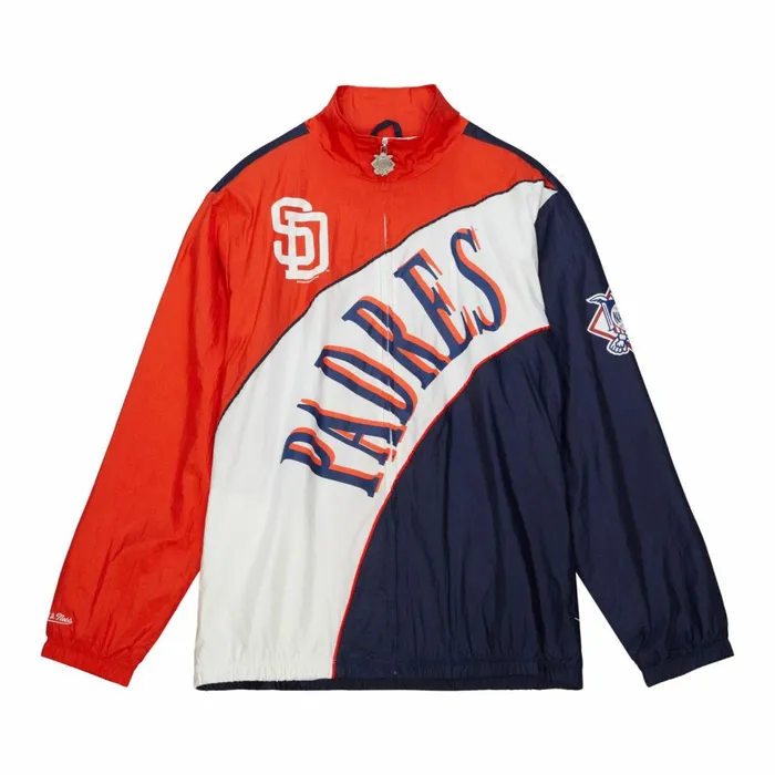 Men039s Jackets and Outerwear Mitchell and Ness Arched Retro Lined Windbreaker San Diego Padres Men039s Jackets and Outerwear Mitchell and Ness Arched Retro Lined Windbreaker San Diego Padres