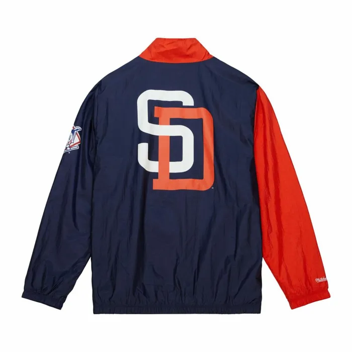 Men039s Jackets and Outerwear Mitchell and Ness Arched Retro Lined Windbreaker San Diego Padres Men039s Jackets and Outerwear Mitchell and Ness Arched Retro Lined Windbreaker San Diego Padres