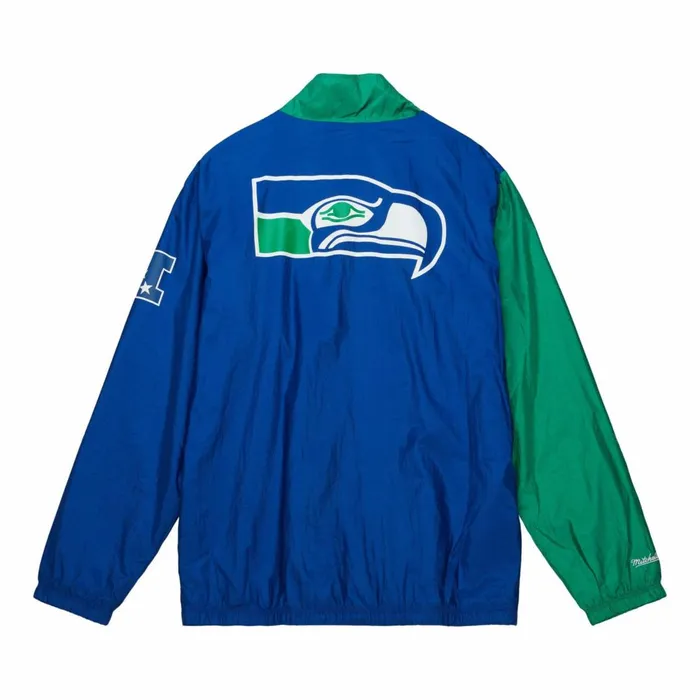 Men039s Jackets and Outerwear Mitchell and Ness Arched Retro Lined Windbreaker Seattle Seahawks Men039s Jackets and Outerwear Mitchell and Ness Arched Retro Lined Windbreaker Seattle Seahawks