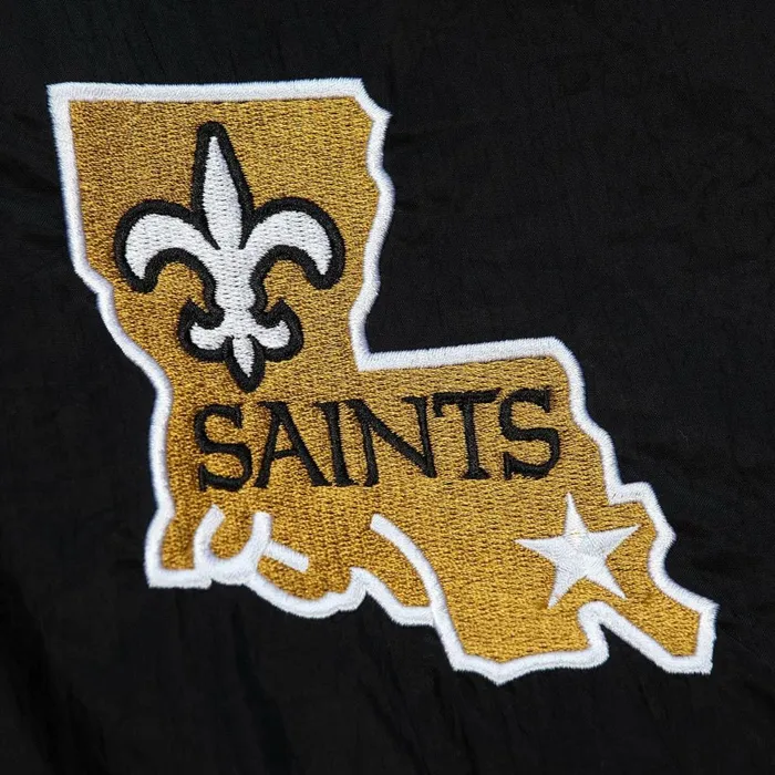Men039s Jackets and Outerwear Mitchell and Ness Authentic Sideline Jacket New Orleans Saints Men039s Jackets and Outerwear Mitchell and Ness Authentic Sideline Jacket New Orleans Saints