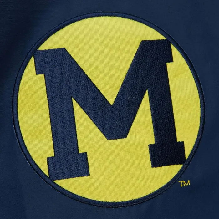 Men039s Jackets and Outerwear Mitchell and Ness Exploded Logo Warm Up Jacket University Of Michigan Men039s Jackets and Outerwear Mitchell and Ness Exploded Logo Warm Up Jacket University Of Michigan