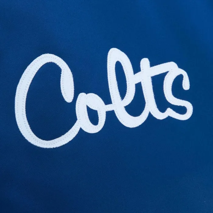 Men039s Jackets and Outerwear Mitchell and Ness Heavyweight Satin Jacket Indianapolis Colts Men039s Jackets and Outerwear Mitchell and Ness Heavyweight Satin Jacket Indianapolis Colts