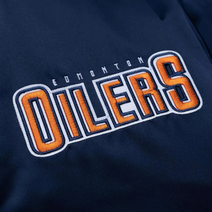 Men039s Jackets and Outerwear Mitchell and Ness Heavyweight Satin Jacket Update Edmonton Oilers Men039s Jackets and Outerwear Mitchell and Ness Heavyweight Satin Jacket Update Edmonton Oilers