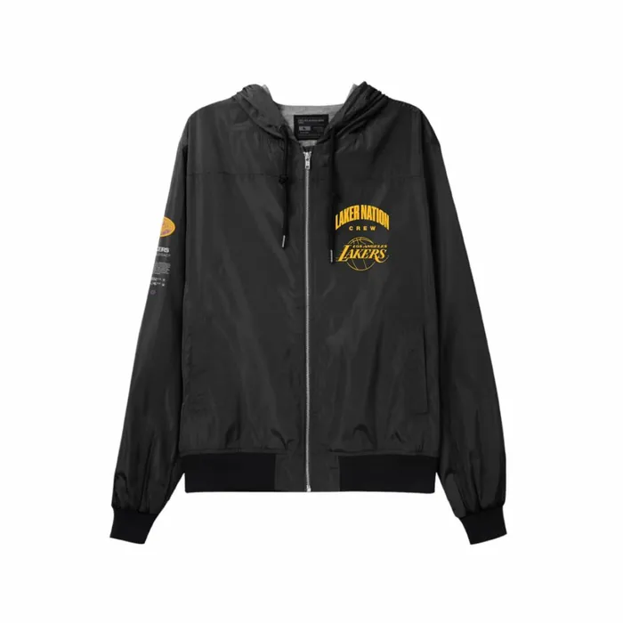 Men039s Jackets and Outerwear Mitchell and Ness MandN X BR Crew Jacket Los Angeles Lakers Men039s Jackets and Outerwear Mitchell and Ness MandN X BR Crew Jacket Los Angeles Lakers