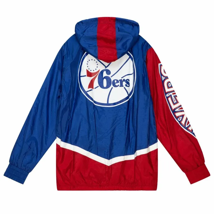 Men039s Jackets and Outerwear Mitchell and Ness Undeniable Full Zip Windbreaker Philadelphia 76ers Men039s Jackets and Outerwear Mitchell and Ness Undeniable Full Zip Windbreaker Philadelphia 76ers