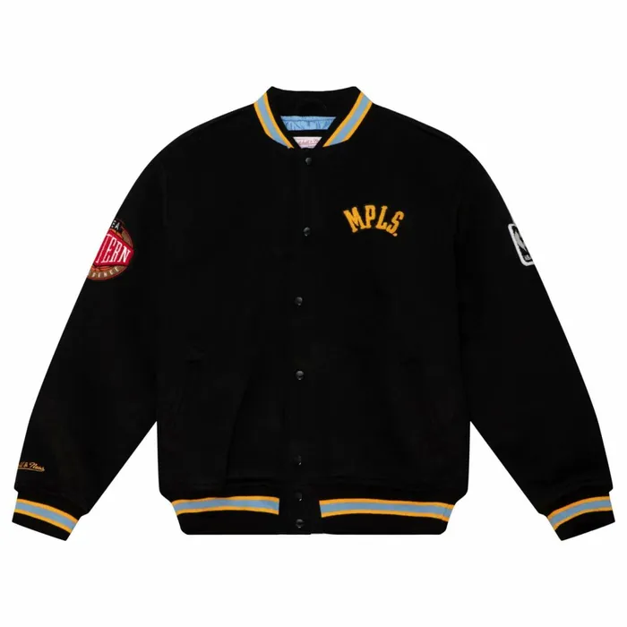 Men039s Jackets and Outerwear Mitchell and Ness Varsity Jacket Minneapolis Lakers Men039s Jackets and Outerwear Mitchell and Ness Varsity Jacket Minneapolis Lakers