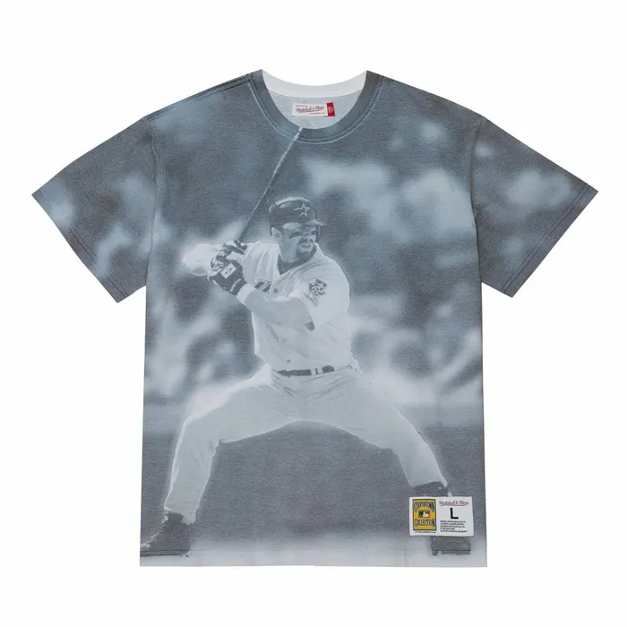 Men039s MLB Mitchell and Ness Highlight Sublimated Player Tee Houston Astros Jeff Bagwell Men039s MLB Mitchell and Ness Highlight Sublimated Player Tee Houston Astros Jeff Bagwell