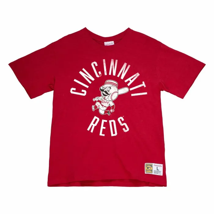 Men039s MLB Mitchell and Ness Legendary Slub SS Tee Cincinnati Reds