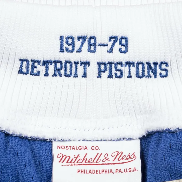 Men039s NBA Authentic Mitchell and Ness Authentic Detroit Pistons Road 197879 Shorts Men039s NBA Authentic Mitchell and Ness Authentic Detroit Pistons Road 197879 Shorts