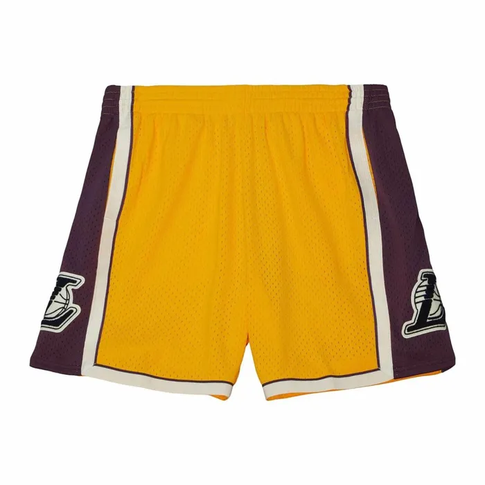 Men039s NBA Swingman Mitchell and Ness Off Court Chenille Swingman Los Angeles Lakers 200910 Shorts Men039s NBA Swingman Mitchell and Ness Off Court Chenille Swingman Los Angeles Lakers 200910 Shorts