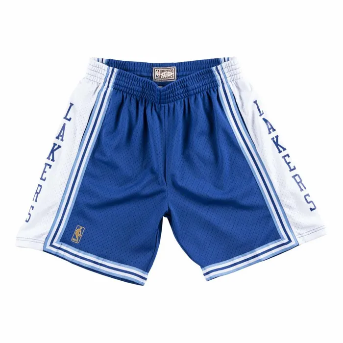 Men039s NBA Swingman Mitchell and Ness Swingman Shorts Los Angeles Lakers Alternate 199697 Men039s NBA Swingman Mitchell and Ness Swingman Shorts Los Angeles Lakers Alternate 199697