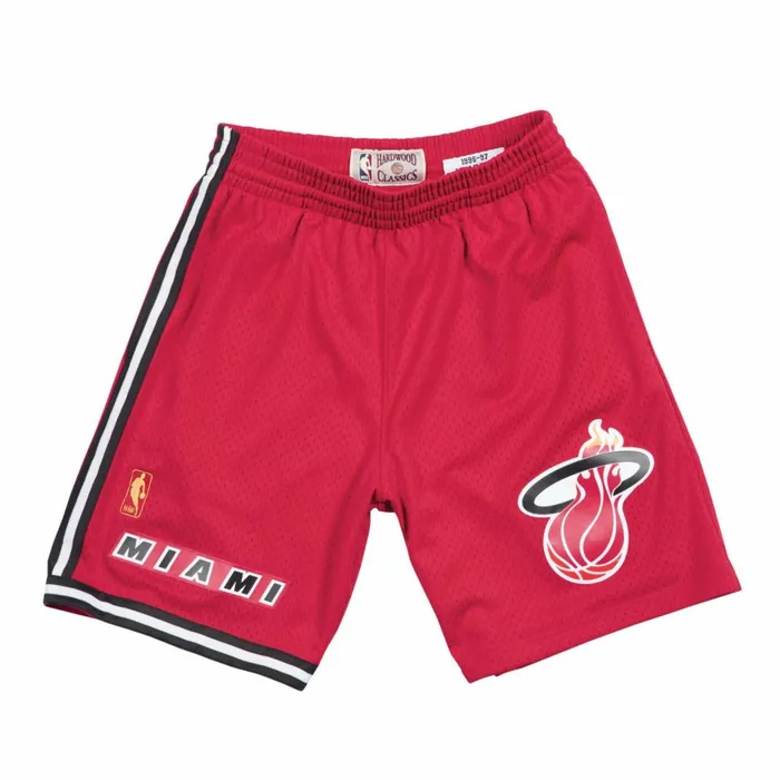 Men039s NBA Swingman Mitchell and Ness Swingman Shorts Miami Heat Alternate 199697 Men039s NBA Swingman Mitchell and Ness Swingman Shorts Miami Heat Alternate 199697