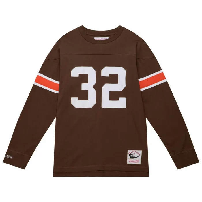 Men039s NFL Mitchell and Ness NandN Longsleeve Tee Cleveland Browns 1963 Jim Brown Men039s NFL Mitchell and Ness NandN Longsleeve Tee Cleveland Browns 1963 Jim Brown