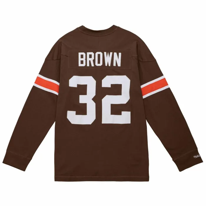 Men039s NFL Mitchell and Ness NandN Longsleeve Tee Cleveland Browns 1963 Jim Brown Men039s NFL Mitchell and Ness NandN Longsleeve Tee Cleveland Browns 1963 Jim Brown