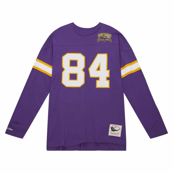 Men039s NFL Mitchell and Ness NandN Longsleeve Tee Minnesota Vikings 2000 Randy Moss Men039s NFL Mitchell and Ness NandN Longsleeve Tee Minnesota Vikings 2000 Randy Moss