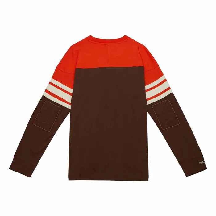 Men039s NFL Mitchell and Ness Special Script Long Sleeve Cleveland Browns Men039s NFL Mitchell and Ness Special Script Long Sleeve Cleveland Browns