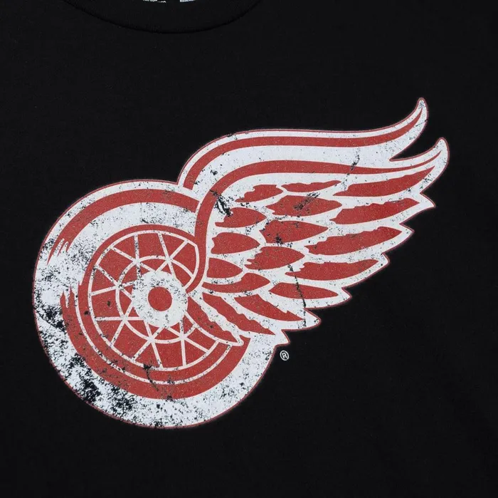 Men039s NHL Mitchell and Ness Distressed Basic Logo Tee Detroit Red Wings Men039s NHL Mitchell and Ness Distressed Basic Logo Tee Detroit Red Wings