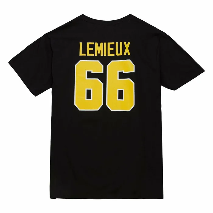 Men039s NHL Mitchell and Ness Name and Number Tee Pittsburgh Penguins Mario Lemieux Men039s NHL Mitchell and Ness Name and Number Tee Pittsburgh Penguins Mario Lemieux