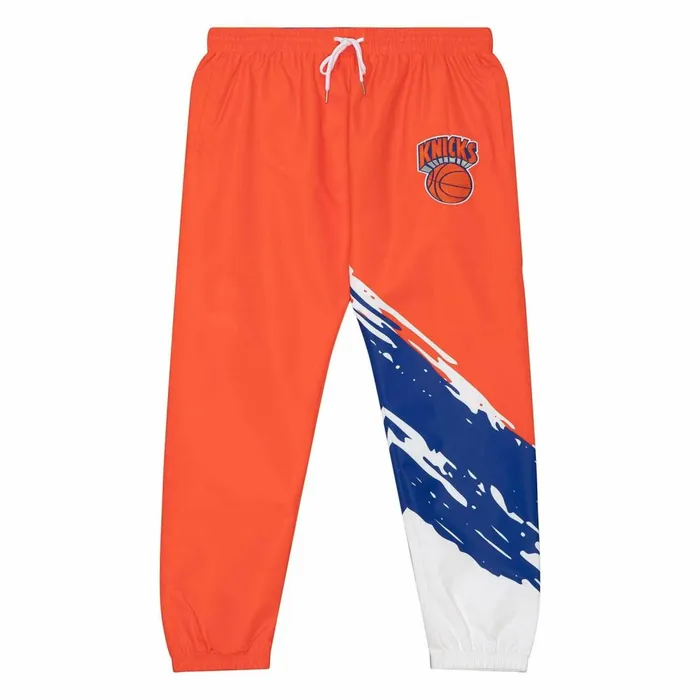 Men039s Pants Mitchell and Ness Paintbrush Warmup Pant New York Knicks