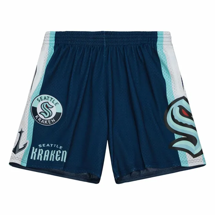 Men039s Shorts Mitchell and Ness City Collection Mesh Shorts Seattle Kraken