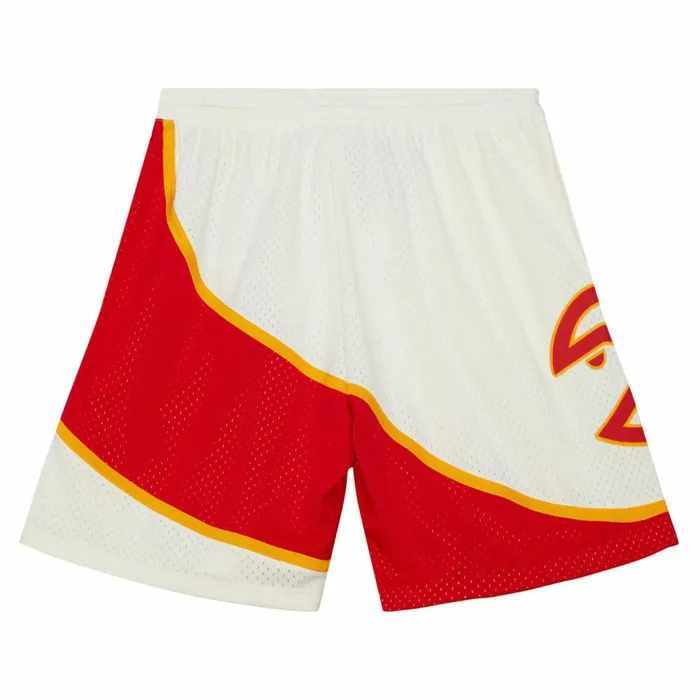 Men039s Shorts Mitchell and Ness Cream Swingman Shorts Atlanta Hawks 1986 Men039s Shorts Mitchell and Ness Cream Swingman Shorts Atlanta Hawks 1986