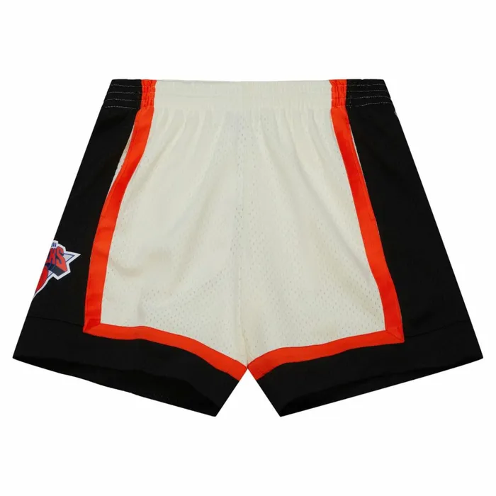 Men039s Shorts Mitchell and Ness Cream Swingman Shorts New York Knicks 1996