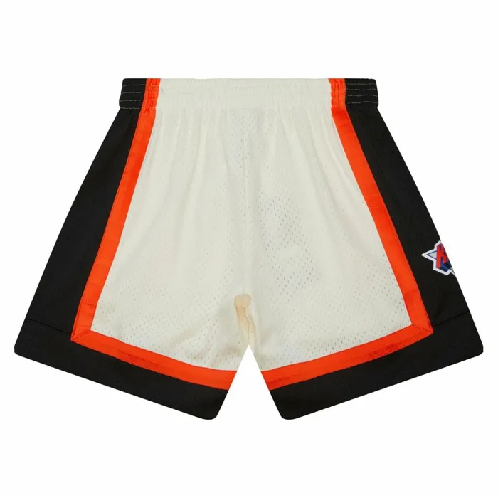 Men039s Shorts Mitchell and Ness Cream Swingman Shorts New York Knicks 1996 Men039s Shorts Mitchell and Ness Cream Swingman Shorts New York Knicks 1996