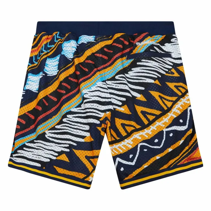 Men039s Shorts Mitchell and Ness Game Day Pattern Short Golden State Warriors Men039s Shorts Mitchell and Ness Game Day Pattern Short Golden State Warriors