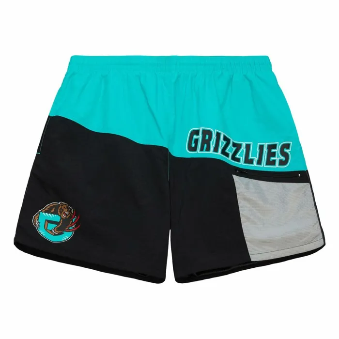 Men039s Shorts Mitchell and Ness Nylon Utility Shorts Vancouver Grizzlies