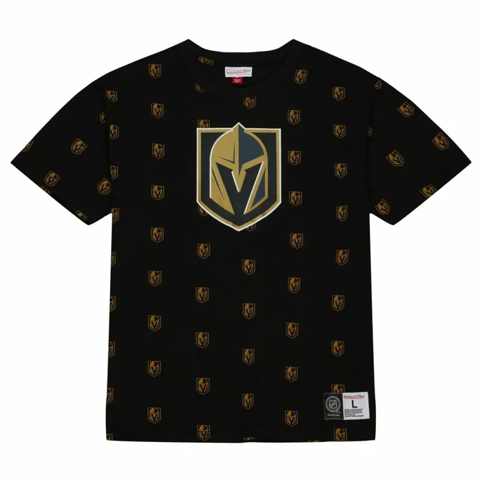 Men039s TShirts and Tops Mitchell and Ness AOP SS Top Vegas Golden Knights