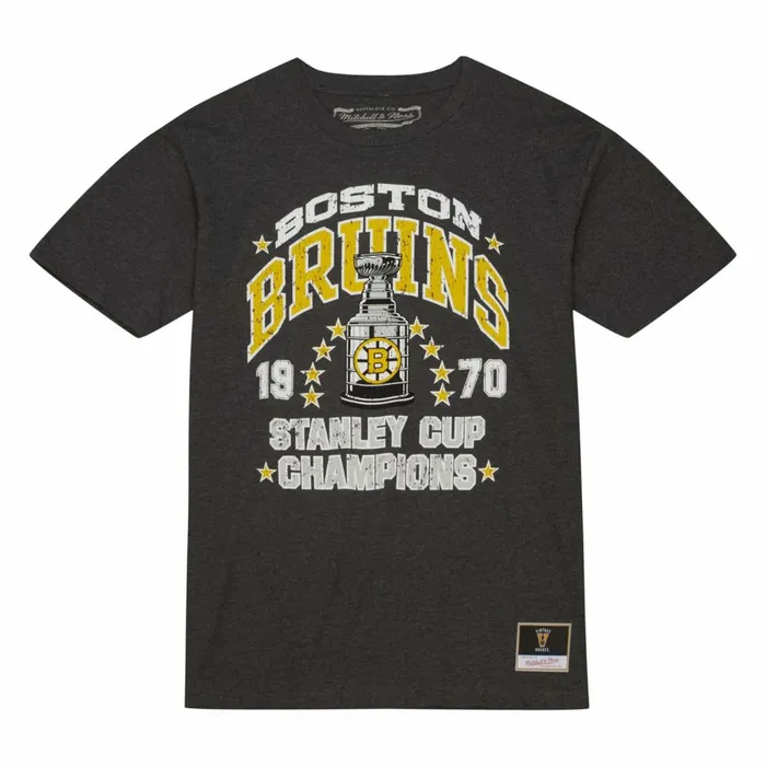 Men039s TShirts and Tops Mitchell and Ness Cup Chase Tee Boston Bruins