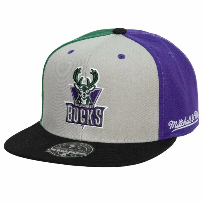 Men039sWomen039s Fitted 163 Styles Mitchell and Ness Tri Cycle Fitted Hat Milwaukee Bucks Men039sWomen039s Fitted 163 Styles Mitchell and Ness Tri Cycle Fitted Hat Milwaukee Bucks