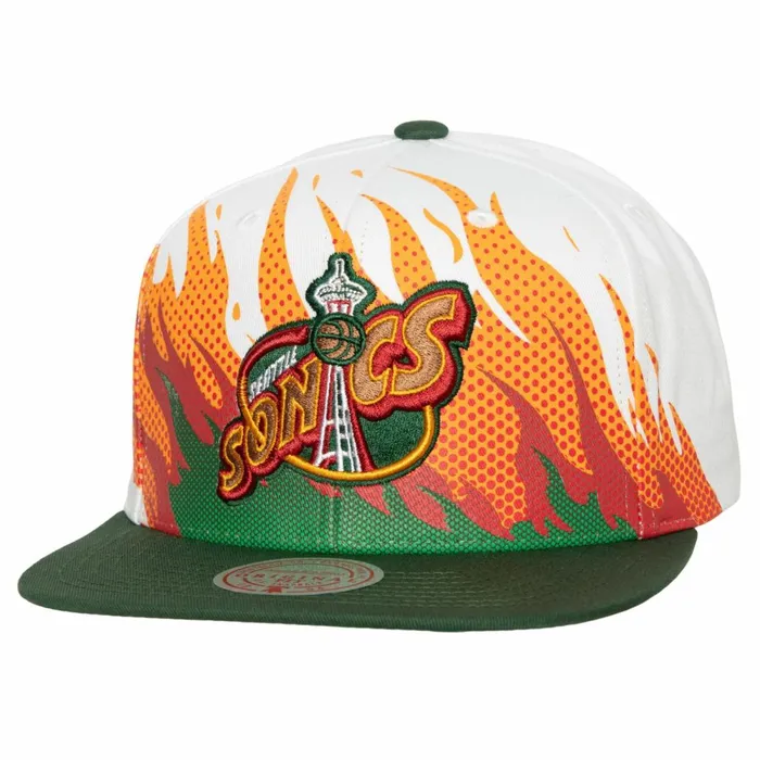 Men039sWomen039s Snapback 1921 Styles Mitchell and Ness Hot Fire Snapback HWC Seattle Supersonics Men039sWomen039s Snapback 1921 Styles Mitchell and Ness Hot Fire Snapback HWC Seattle Supersonics