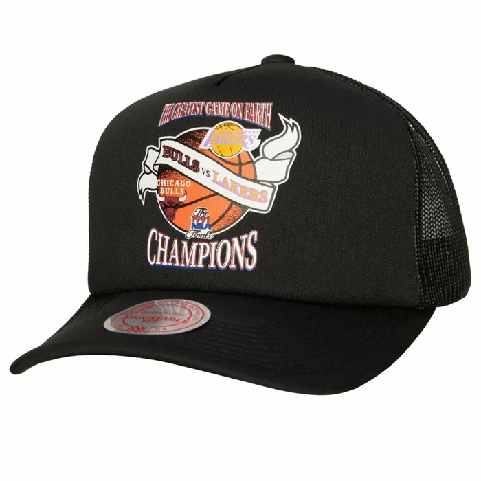 Men039sWomen039s Snapback 1921 Styles Mitchell and Ness Victory Road Trucker Snapback HWC Finals Bulls Vs Lakers Road Men039sWomen039s Snapback 1921 Styles Mitchell and Ness Victory Road Trucker Snapback HWC Finals Bulls Vs Lakers Road