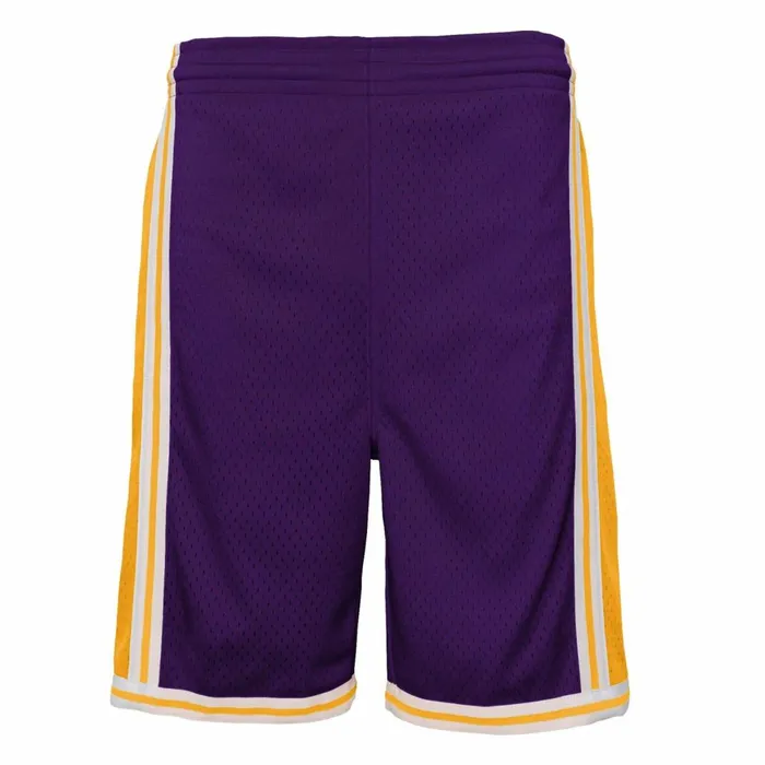 Men039sYouth NBA Swingman Mitchell and Ness Swingman Los Angeles Lakers Road 198485 Shorts Men039sYouth NBA Swingman Mitchell and Ness Swingman Los Angeles Lakers Road 198485 Shorts