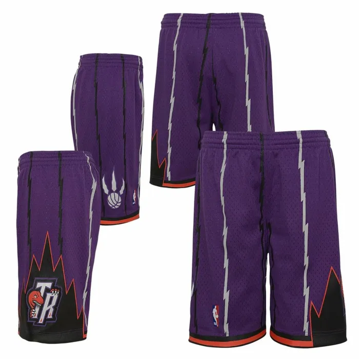 Men039sYouth NBA Swingman Mitchell and Ness Swingman Toronto Raptors Road 199899 Shorts Men039sYouth NBA Swingman Mitchell and Ness Swingman Toronto Raptors Road 199899 Shorts