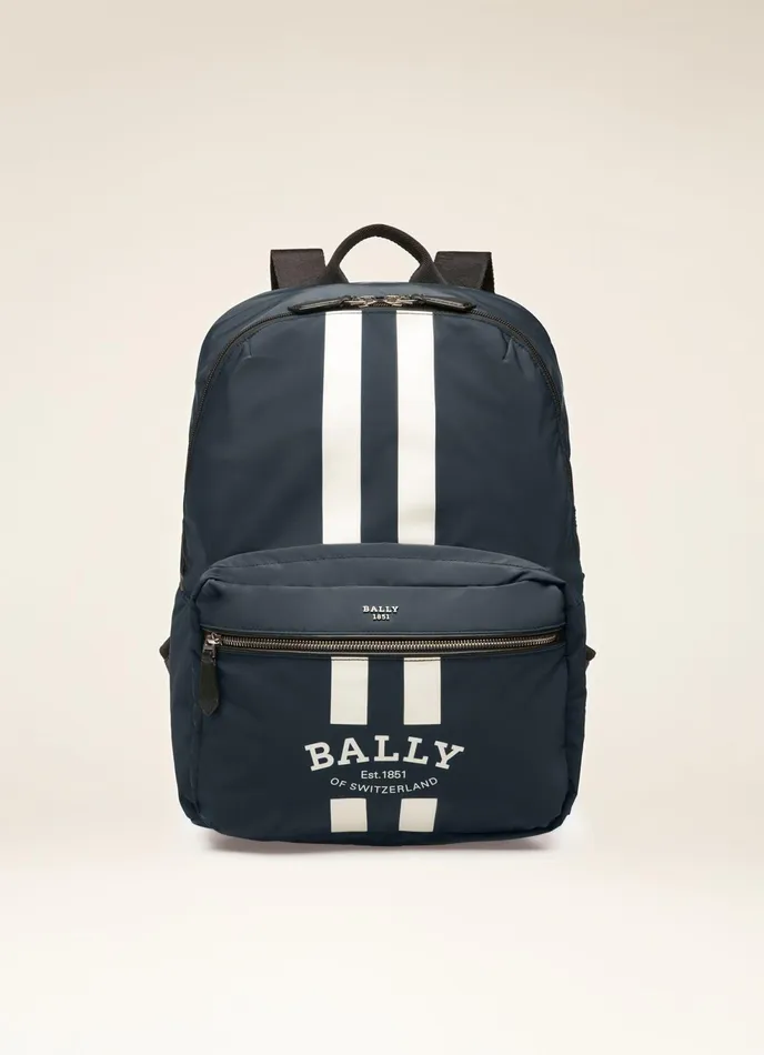 Men Bally Backpacks Fixie 8211 Nylon Backpack In Navy