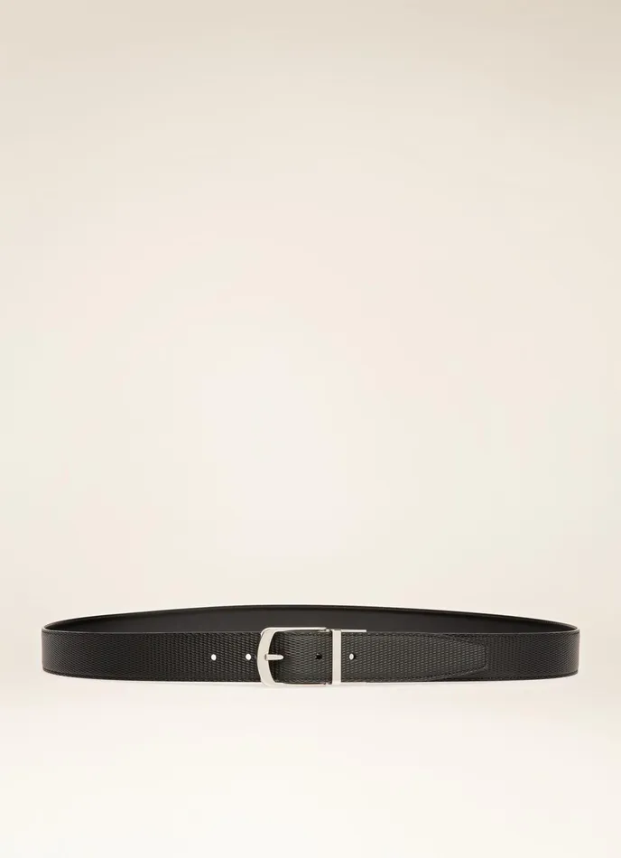 Men Bally Belts Ackles 8211 Leather 35mm Belt In Black