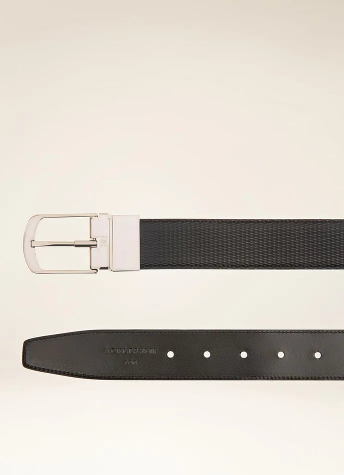 Men Bally Belts Ackles 8211 Leather 35mm Belt In Black
