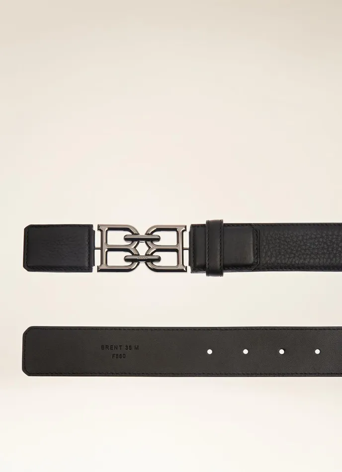 Men Bally Belts Brent 8211 Leather 35mm Belt In Black