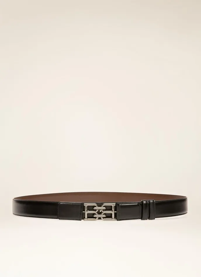 Men Bally Belts Brent 8211 Leather 35mm Belt In Black and Brown