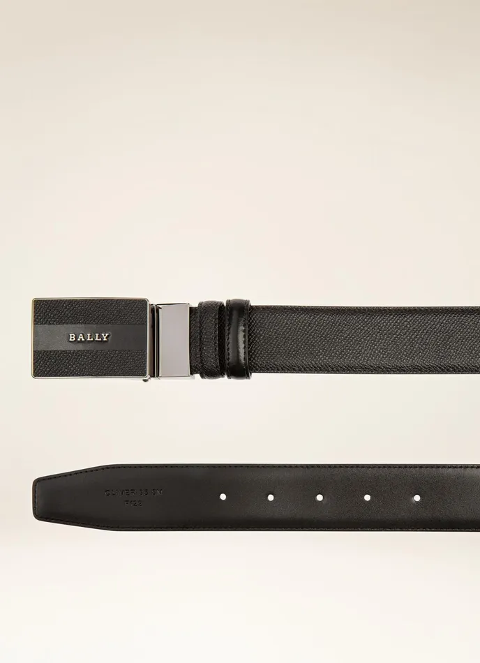 Men Bally Belts Oliver 8211 Leather 35mm Belt In Black