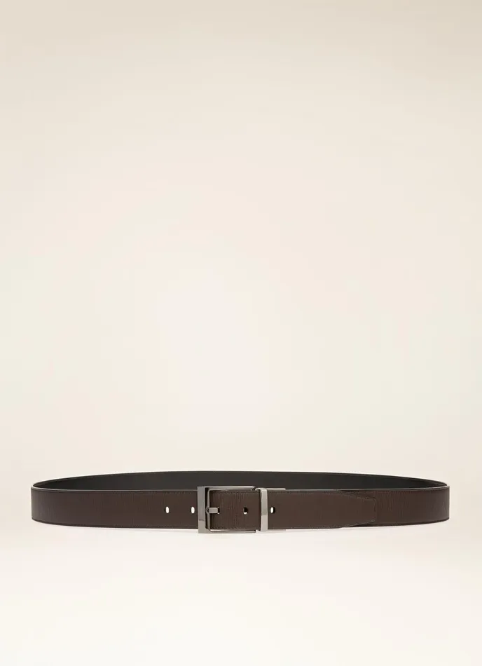 Men Bally Belts Shiff 8211 Leather 35mm Belt In Ebony Brown and Black